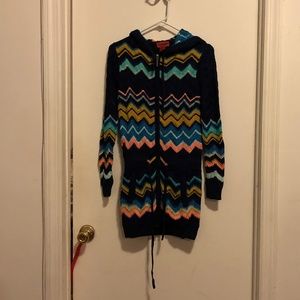 Long hooded sweater from Missoni for Target